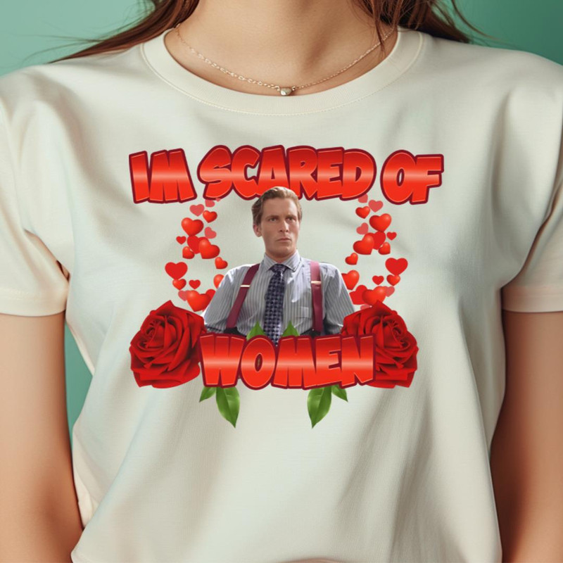 I Am Scared Of Women Patrick Bateman PNG, American Psycho PNG.jpg