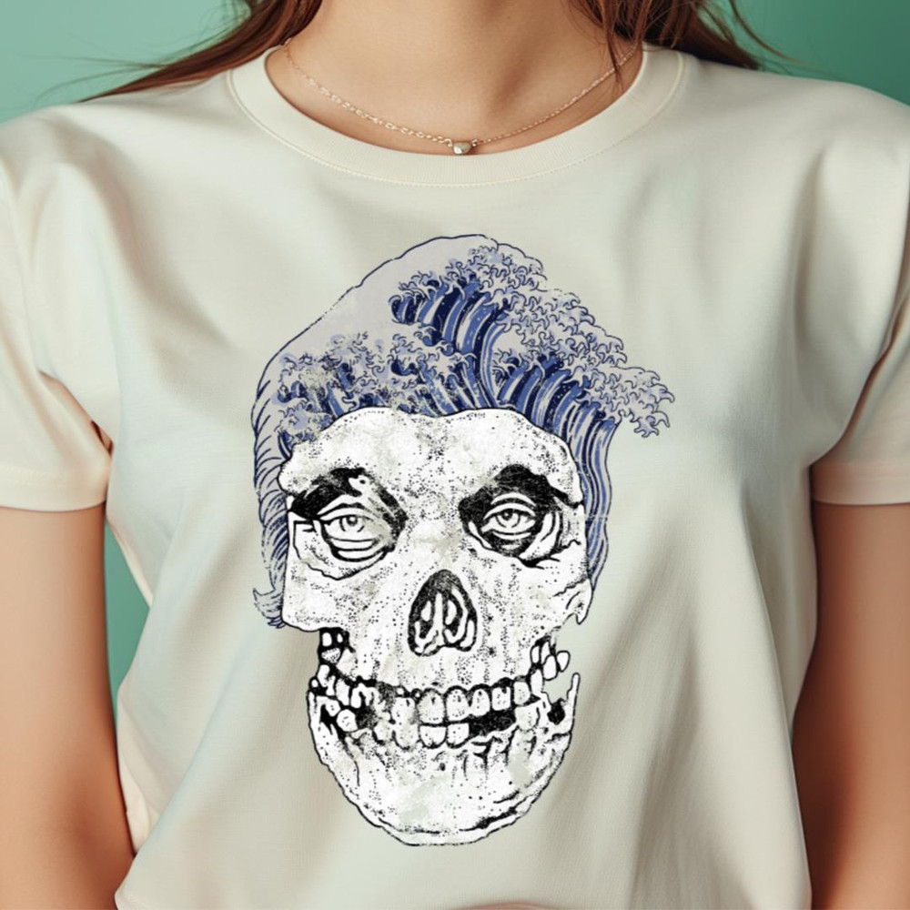 Skull Head Waves Color Twisted Tees PNG, American Psycho PNG.jpg