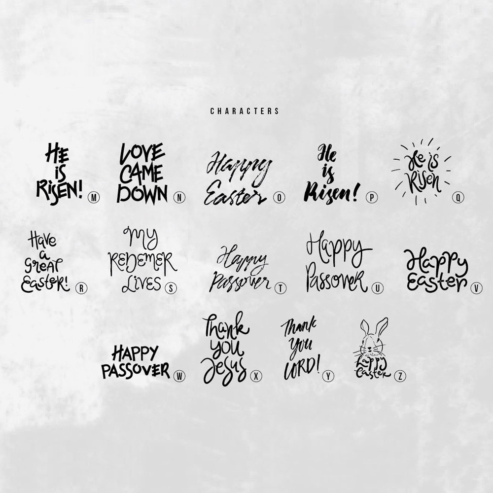 Happy Easter Dingbats Font 2