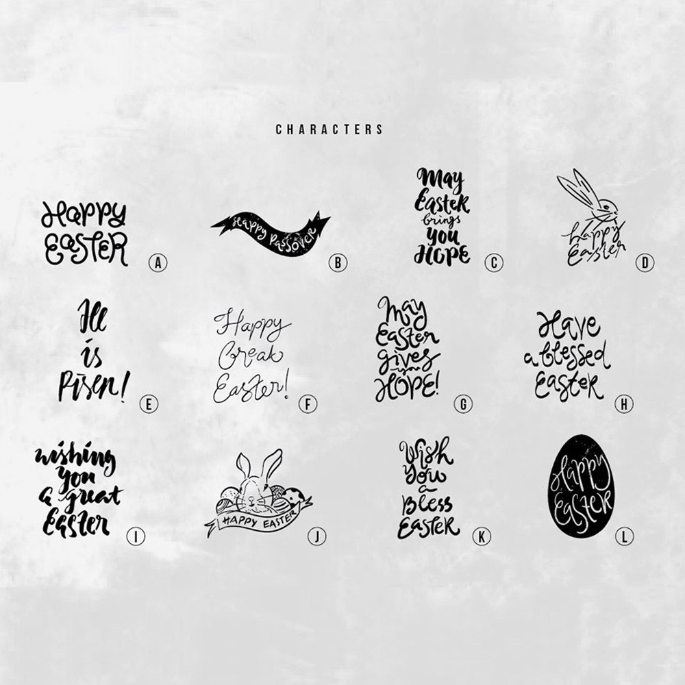 Happy Easter Dingbats Font 3