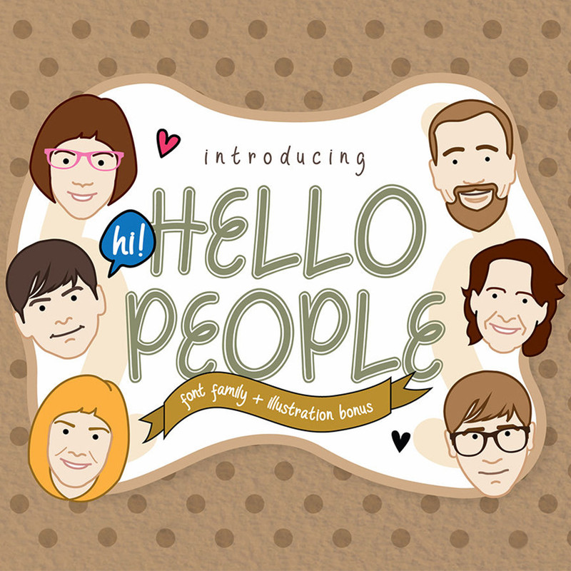 HELLO PEOPLE Font 0