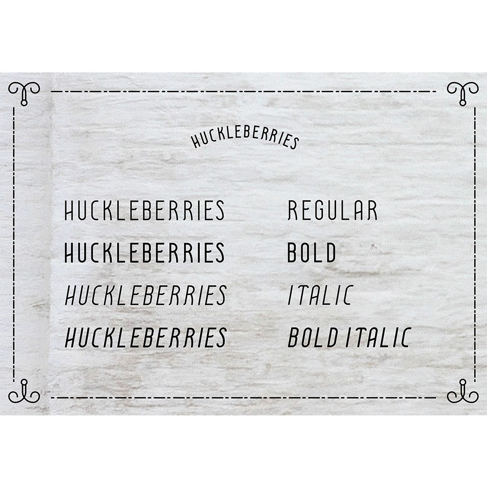 Huckleberries Font 1