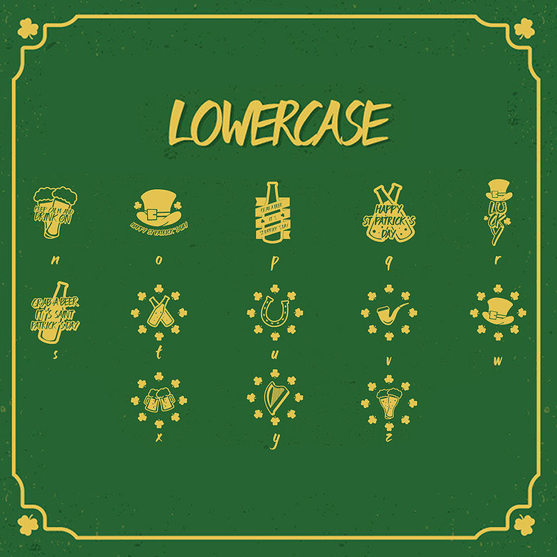 Lucky Irish Dingbats Font 3