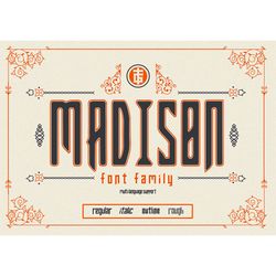 madison family font