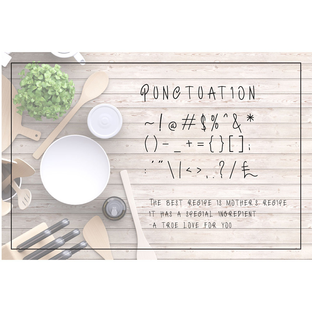 Mothers Recipe Font 3