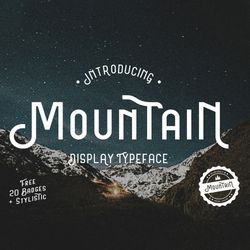 mountain font
