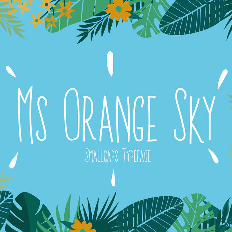 Ms Orange Sky Font 0