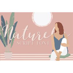 naturelle script font