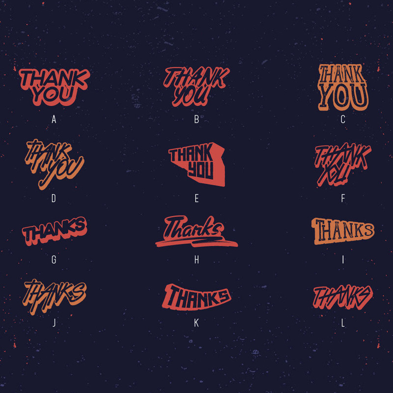 Thanks Dingbats Font 1