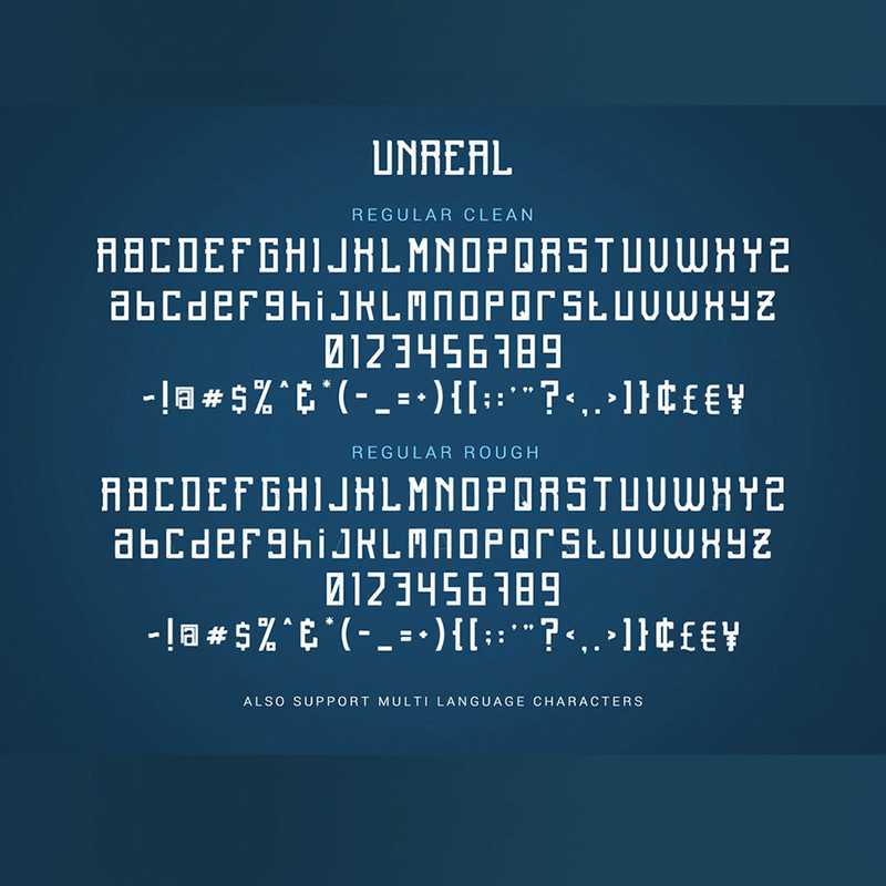 Unreal Font 1
