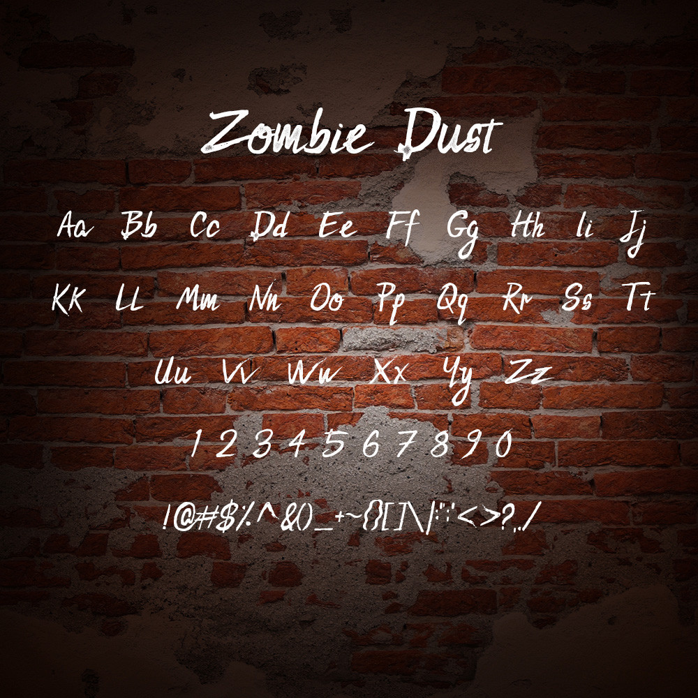 Zombie Dust Font 1