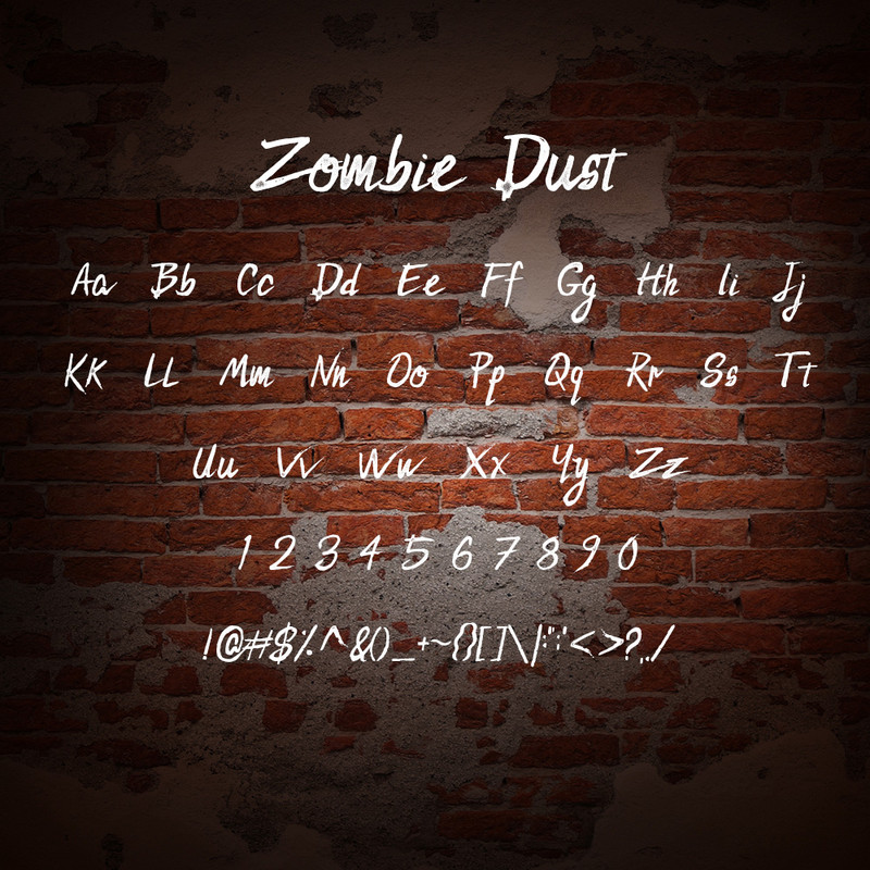 Zombie Dust Font 1