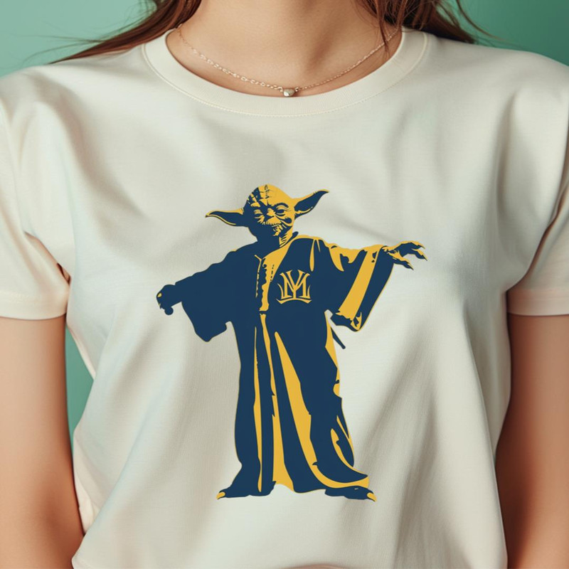 Jedi Tactics Against Brewers Logo PNG, Yoda Vs Milwaukee Brewers logo PNG, Yoda Vs Milwaukee Digital Png Files.jpg