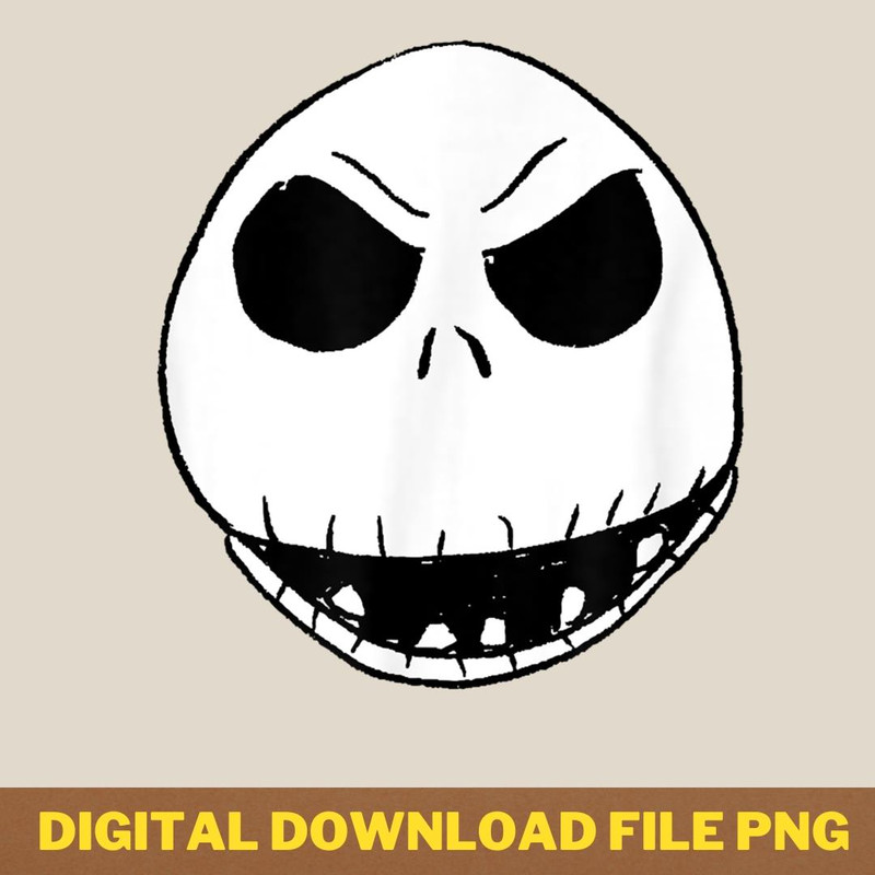 Disney Holiday Jack Skellington Face T-Shirt.png PNG, Jack Skellington PNG, Jack Skellington Digital Png Files_T-Shirt_File PNG.jpg
