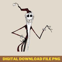 disney holiday jack skellington jack in the hat t-shirt.png png, jack skellington png, jack skellington digital png file