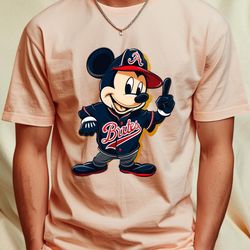 home run celebration mickey mouse vs braves logo png, simple socks braves png, mickey braves logo digital png files