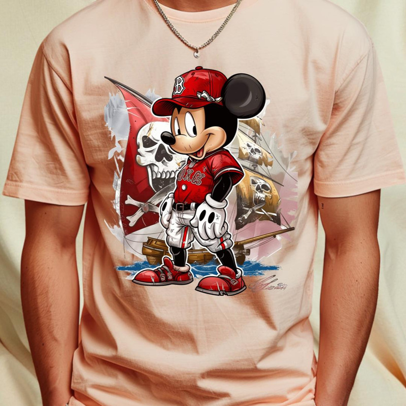 Micky Mouse Vs Boston Red Sox logo (195)_T-Shirt_File PNG.jpg
