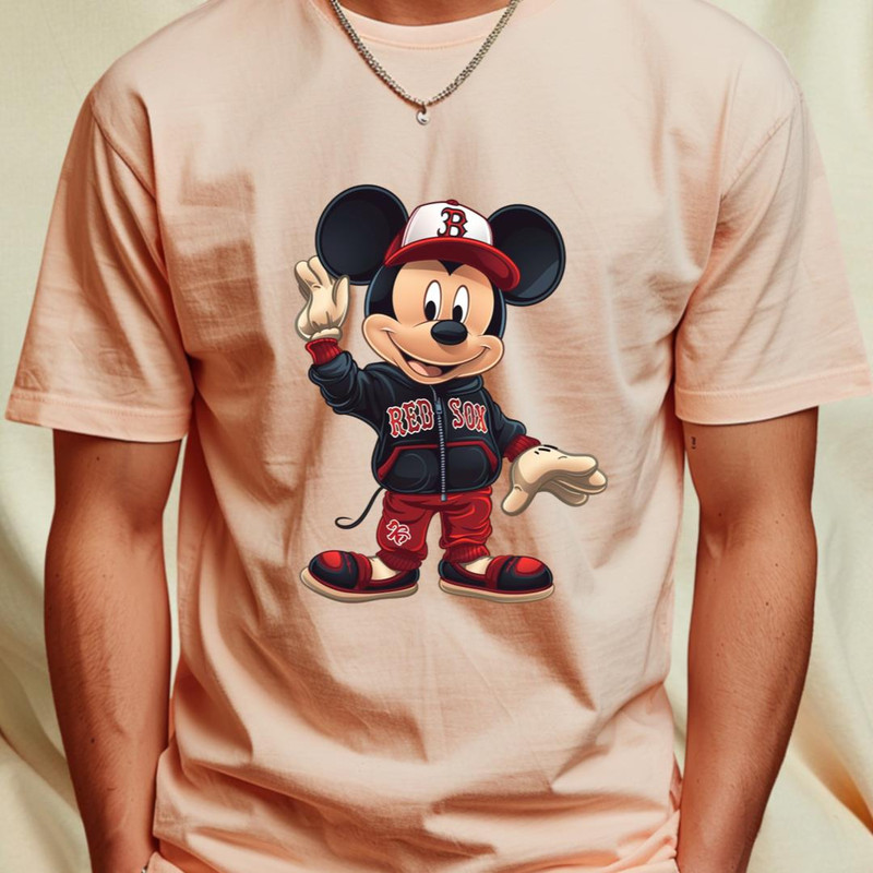 Micky Mouse Vs Boston Red Sox logo (256)_T-Shirt_File PNG.jpg