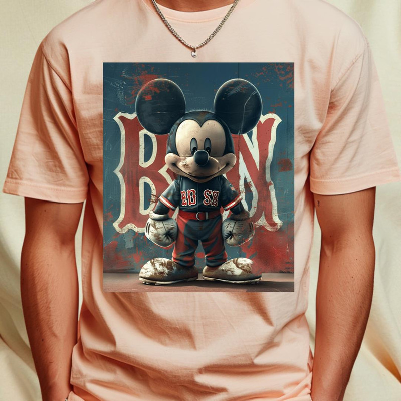 Micky Mouse Vs Boston Red Sox logo (273)_T-Shirt_File PNG.jpg