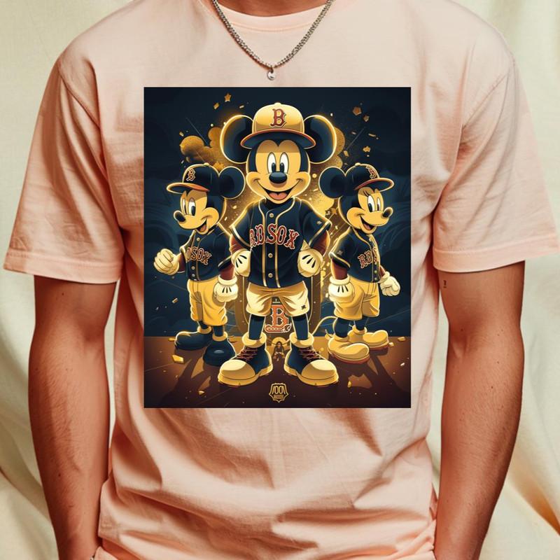 Micky Mouse Vs Boston Red Sox logo (297)_T-Shirt_File PNG.jpg