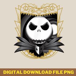 strong funny, ornate jack skellington gothic style icon png, jack skellington png, jack skellington digital png files