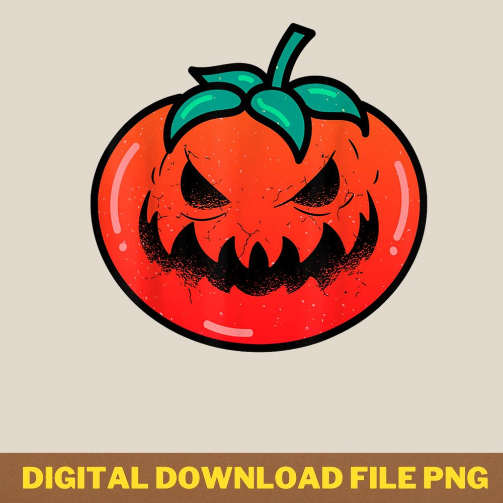 Tomato Jack O' Lantern Spooky Vegan Veganism Halloween T-Shirt 310.png PNG, Jack Skellington PNG, Jack Skellington Digital Png Files_T-Shirt_File PNG.jpg