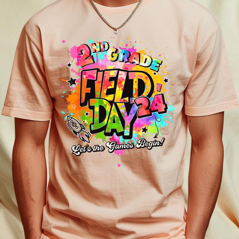 2Nd Grade Field Day 2024 Let The Games Begin Kids Teachers T-Shirt by ArtThuur1_T-Shirt_File PNG.jpg