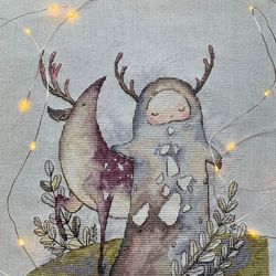 The Reindeer Keeper Cross Stitch Pattern PDF