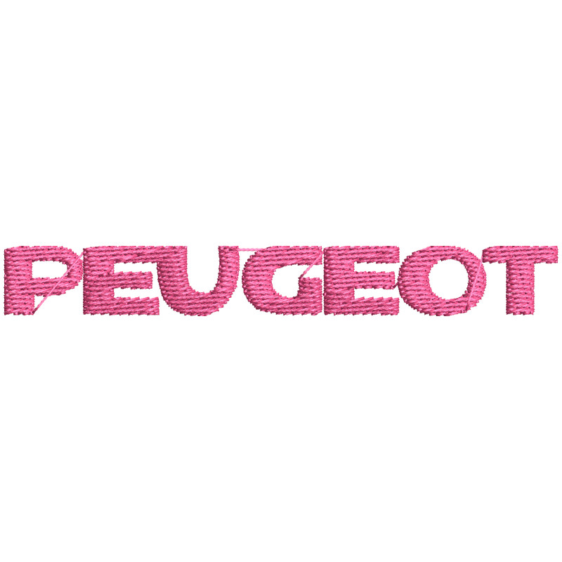 Peugeot Logo Pink Embroidery Download File Logo Car Download Embroidery.png