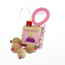 Educational Toy Sensory Fun Travel Cube Fidget Toys Wooden Motor Skill Cube Fancy Gift For Children