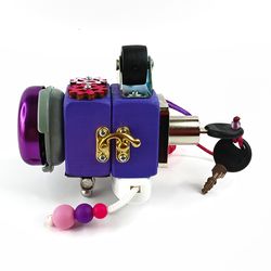 violet fun montessori cube educational toy for children fidget toy for baby's first birthday fun travel toy