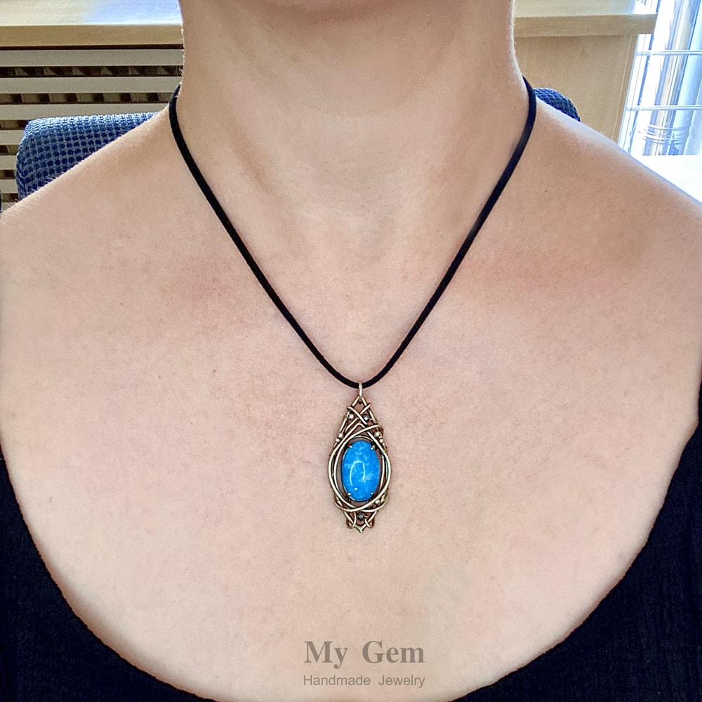 Hemimorphite Pendant 1