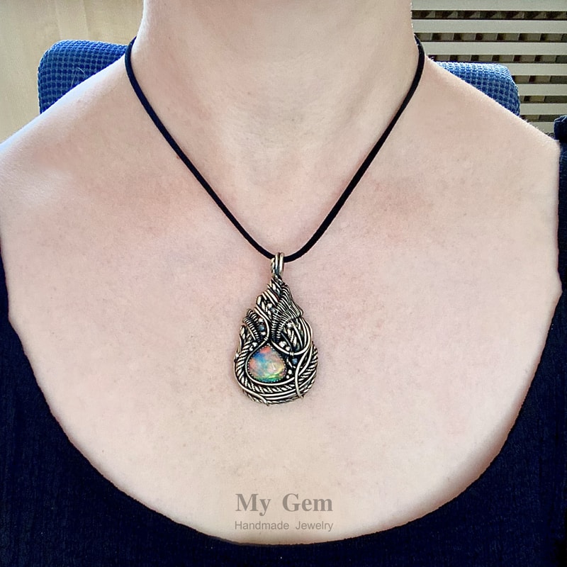Aurora Opal Pendant Opal Magic 1