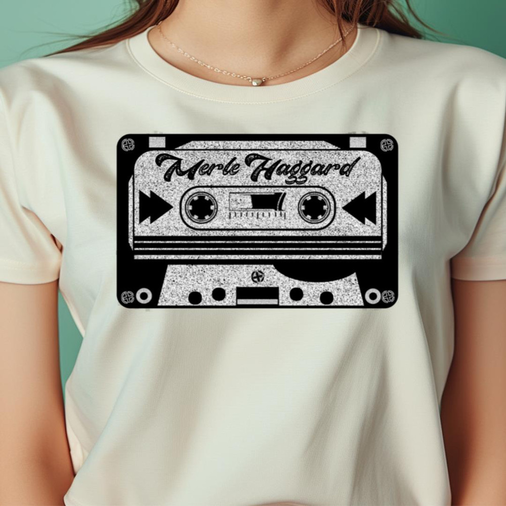 Merle Haggard Cassette Iconic Guitar PNG, Merle Haggard PNG.jpg
