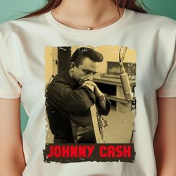 vintage johnny cash timeless stories png, merle haggard png