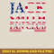 Jack Smith Fan Club American Flag Vintage USA Red Blue T-Shirt.png PNG, Jack Skellington PNG, Jack Skellington Digital Png Files_T-Shirt_File PNG.jpg
