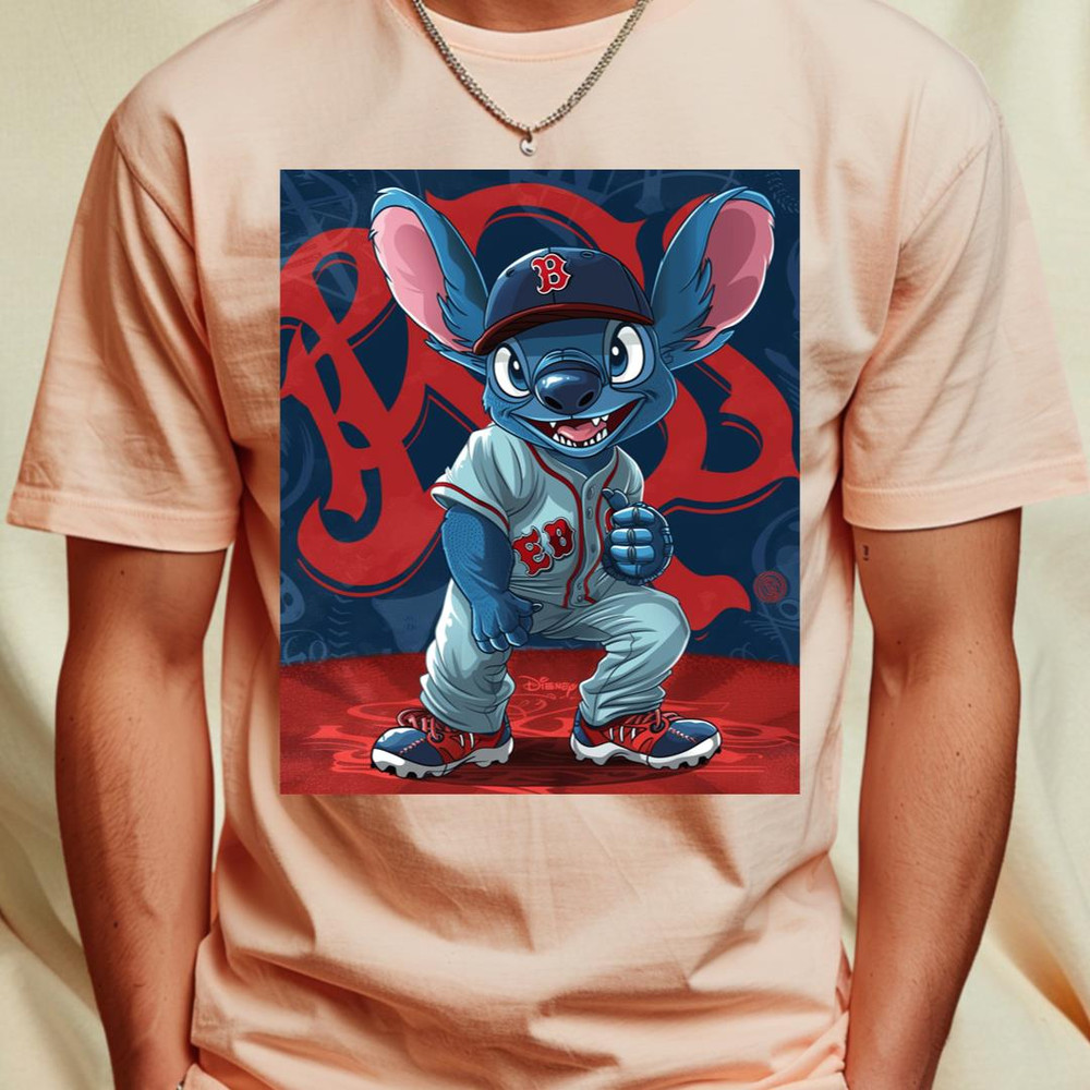 Stitch Vs Boston Red Sox logo (58)_T-Shirt_File PNG.jpg