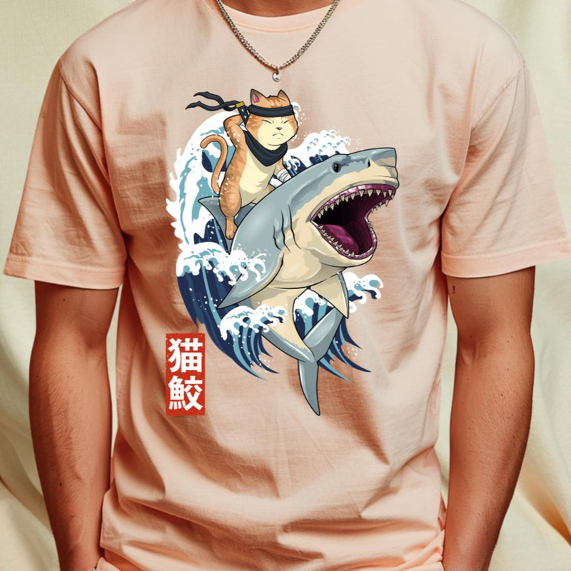 Cat Shark T-Shirt_T-Shirt_File PNG.jpg