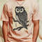 Japanese owl ukiyo e art T-Shirt_T-Shirt_File PNG.jpg