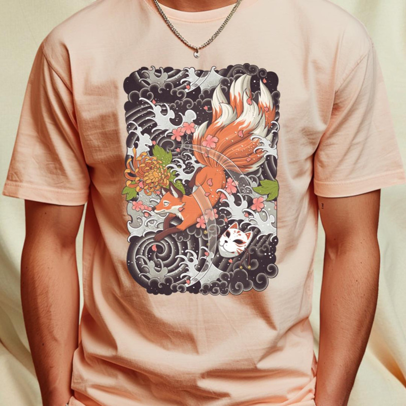 Nine Tailed Fox T-Shirt_T-Shirt_File PNG.jpg