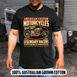 Motorcycle American Custom Motorcycles T-shirt Design 2D Full Printed Sizes S - 5XL - NAS7921