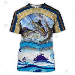 Marlin Fishing 3D All Over Printed Clothes BC132