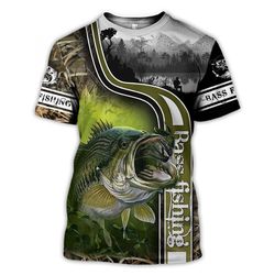 BASS FISHING 3D All Over Printed Lh1144