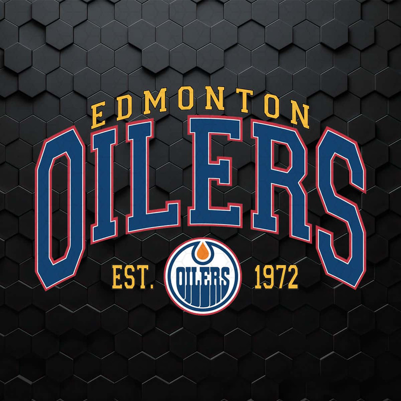 Edmonton Oilers Est 1972 Hockey Team SVG.jpg