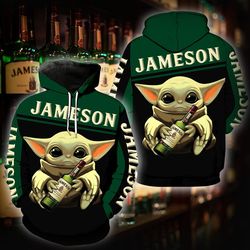 Jameson Irish Whiskey HOODIE/ZIP HOODIE/T-SHIRT Design 3d Full Printed Sizes S - 5XL 278022