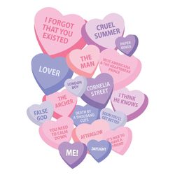 heart shape lover taylor swift png for c1ricut sublimation files