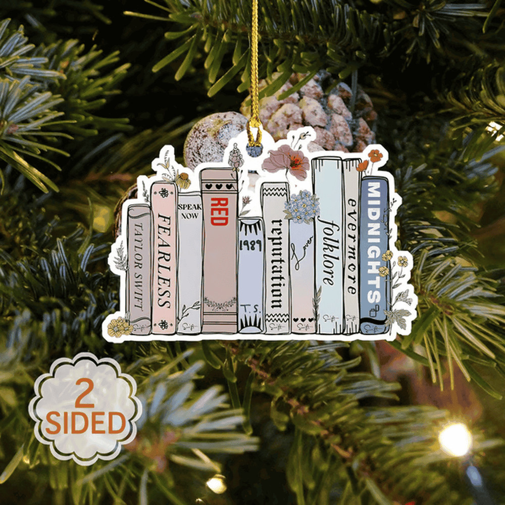 649- Taylor Swift Albums Books 2024 Ornament, Swiftie Ornament, The Eras Tour Ornament, Albums as Books 2-image.png