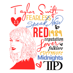 taylor swift albums the eras tour svg, t1aylor lovers svg