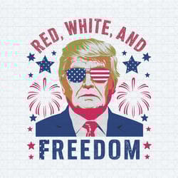 funny trump red white and freedom svg