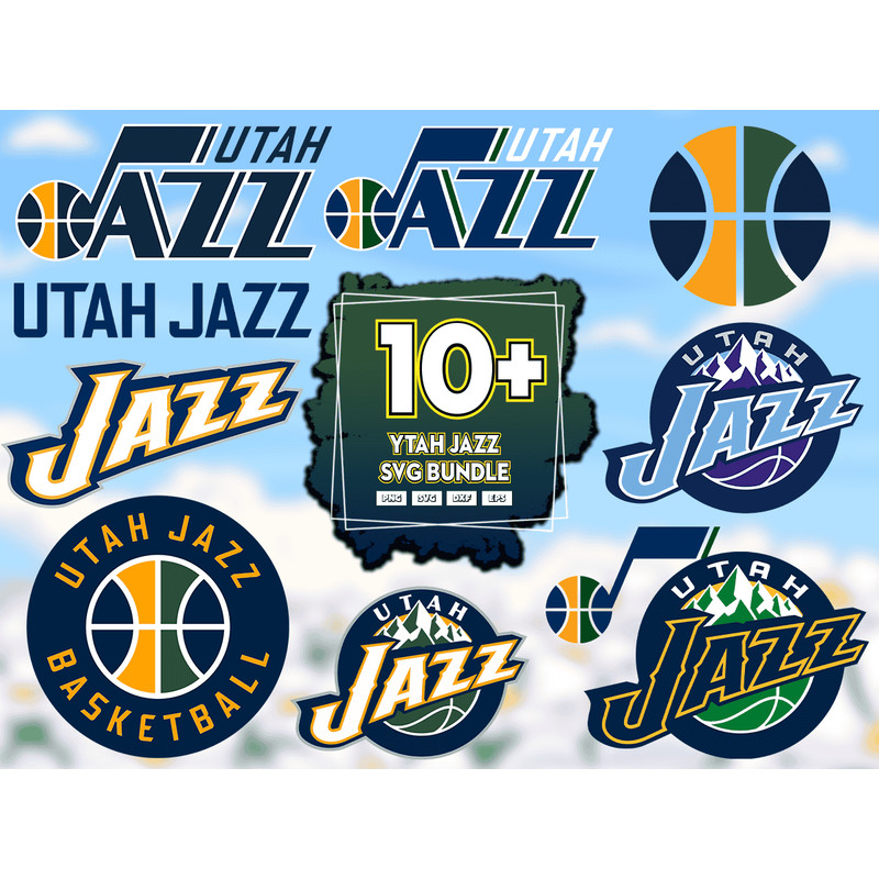 10 Files Utah Jazz Svg Bundle, Utah Jazz Logo, Utah Jazz Lovers.png